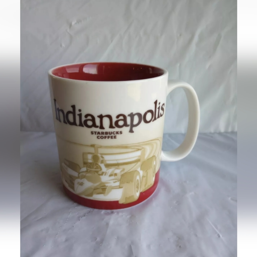 Starbucks Indianapolis Mug 2012 Global Icon Collector Series Racecar 16oz